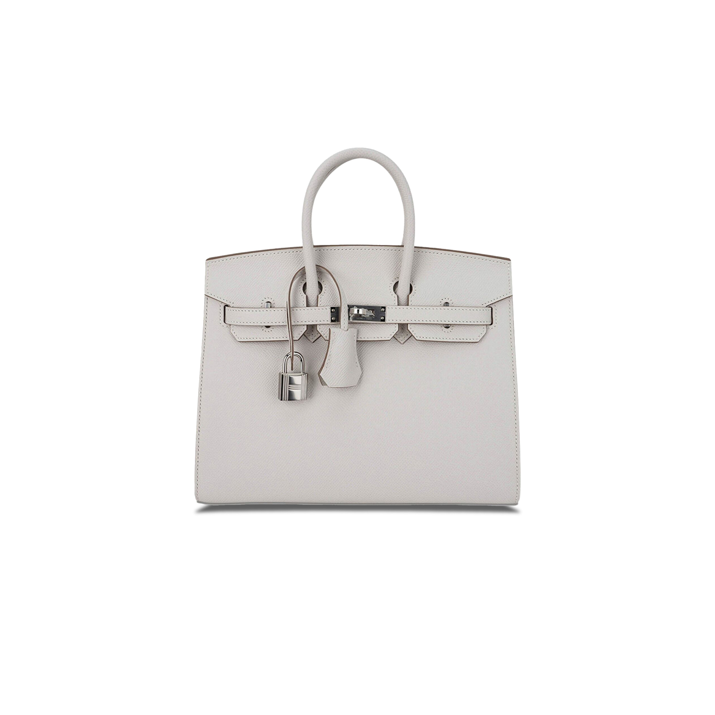 HERMES MASTER BIRKIN 35 EPSOM LEATHER PEARL GREY SILVER BUCKLE LUXURY BAG 205239520901 (35*28*18cm)